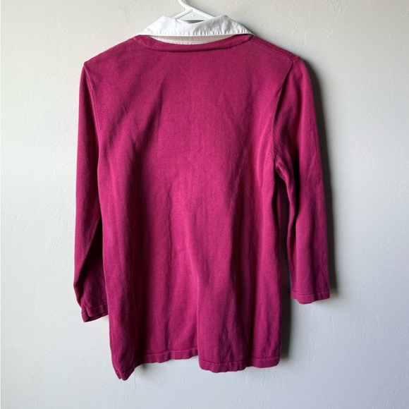 Croft & Barrow Fuchsia Top Sweater - Picture 2 of 4